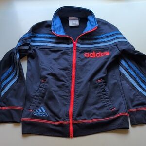 Adidas Kids Navy and Orange Mid-Weight Jacket